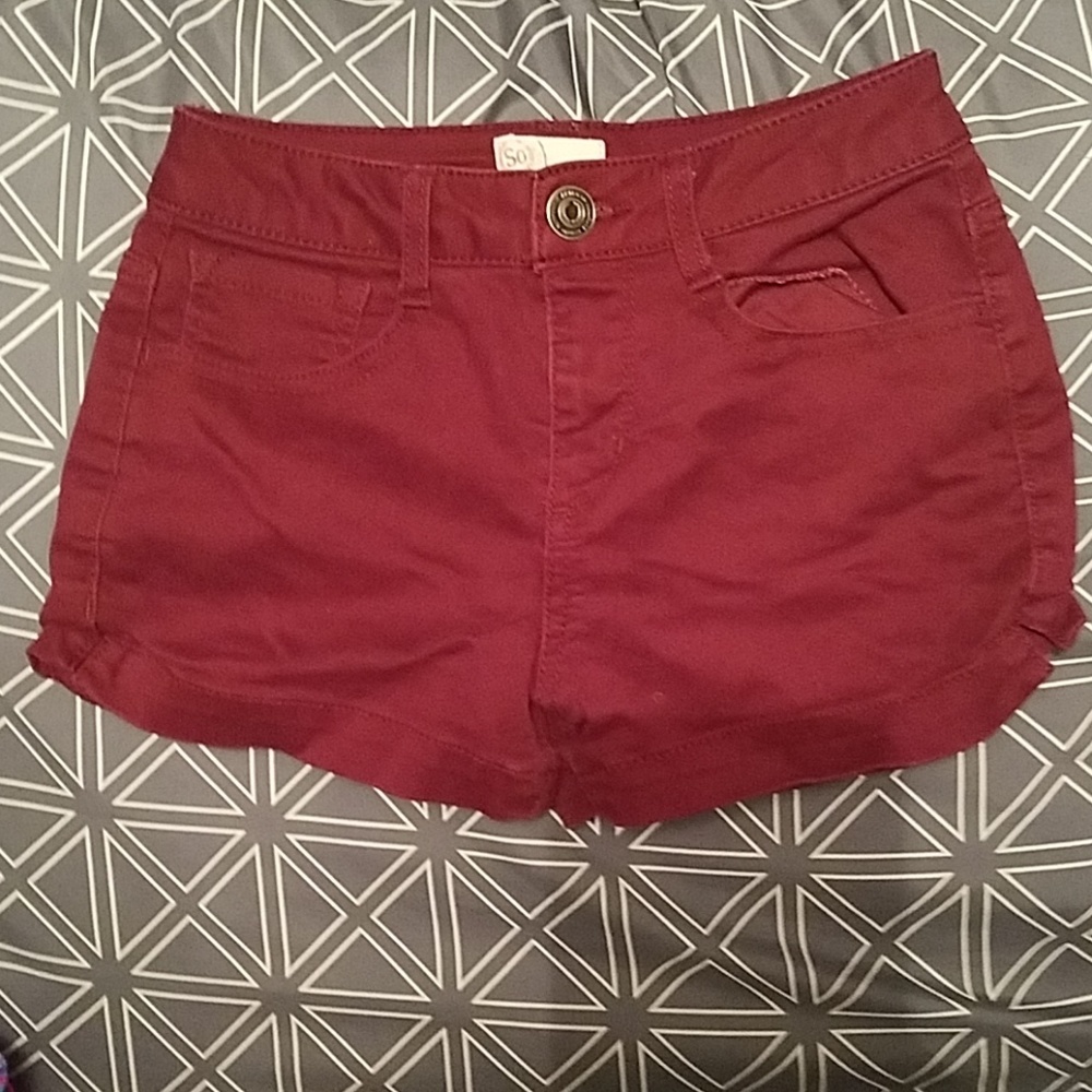 Burgundy. It's not as red as it looks.